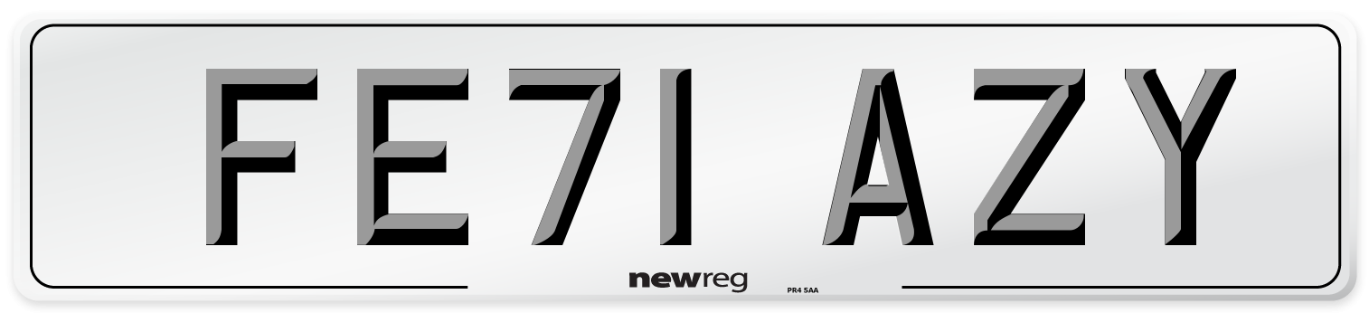 FE71 AZY Number Plate from New Reg